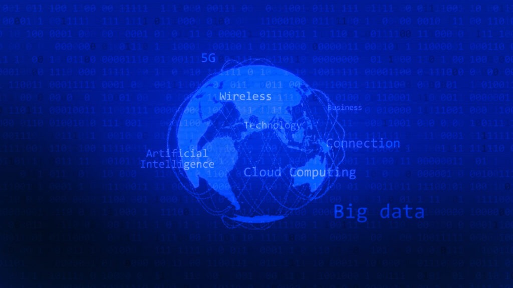 circulo ilustrando tecnologia big data e bi